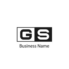 Initial Letter GS Logo Template Design
