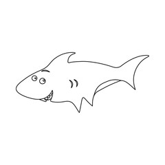 Vector illustration of sea and animal symbol. Set of sea and marine stock symbol for web.