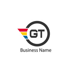 Initial Letter GT Logo Template Design