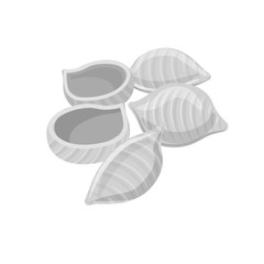 Vector illustration of pasta and carbohydrate symbol. Set of pasta and macaroni vector icon for stock.