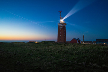 The upper land of Heligoland with the lighthouse