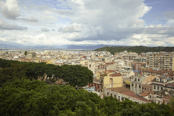 Cagliari under the clouds