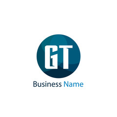 Initial Letter GT Logo Template Design