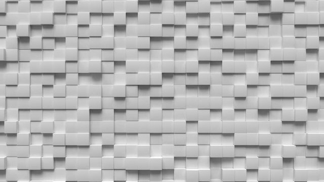 Abstract looping motion background texture of cubes.