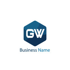 Fototapeta premium Initial Letter GW Logo Template Design