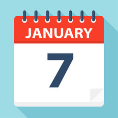 January 7 - Calendar Icon