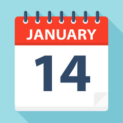 January 14 - Calendar Icon
