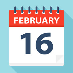February 16 - Calendar Icon