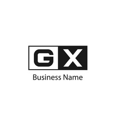 Fototapeta premium Initial Letter GX Logo Template Design