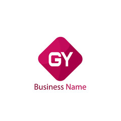 Initial Letter GY Logo Template Design