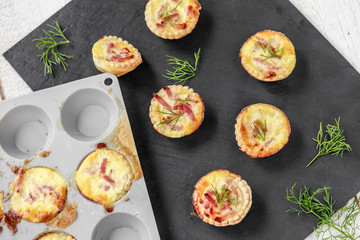mini quiche sur ardoise 1