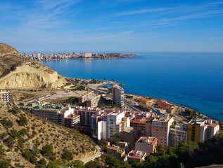 Fototapeta na wymiar Beautiful city of Alicante Costa Blanca Valencia province Spain Mediterranean
