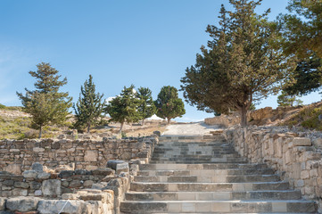 Ancient Kamiros, Hellenistic City mentioned by Homer, Greek Island of Rhodes, Rodos.