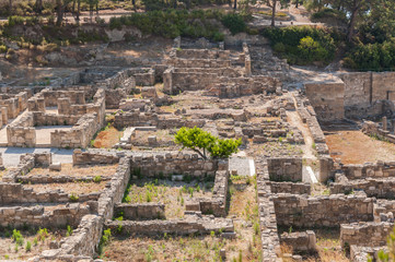 Ancient Kamiros, Hellenistic City mentioned by Homer, Greek Island of Rhodes, Rodos.