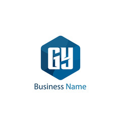 Initial Letter GY Logo Template Design