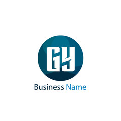 Initial Letter GY Logo Template Design