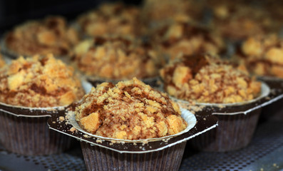 carrot cup cake on baking tray