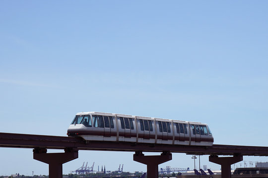 Air Train For Connection Between Airports Terminals.