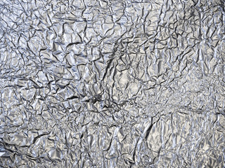 silver foil background, texture, pattern.