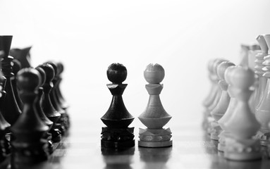 chess piece pawn on board