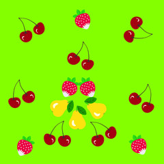 Background with sweet fruits
