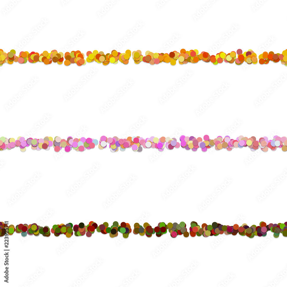 Poster repeatable random dot pattern text dividing line design set - vector graphic design elements from co