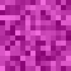 Geometrical abstract square mosaic background - vector design from squares in purple tones