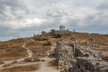 Fototapeta na wymiar Mithridat mountain, Panticapaeum settlement, Crimea, Kerch