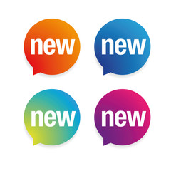 New Label tag speech bubble