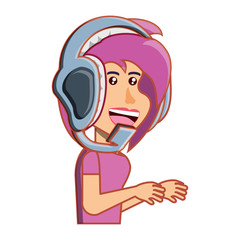 cartoon girl icon