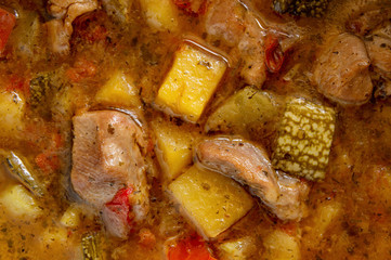 turkey and vegetables stew