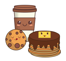 kawaii pancakes design
