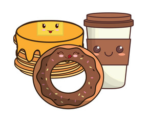 kawaii pancakes design