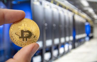 bitcoin in server room