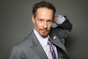 Business Man Modeling Pose