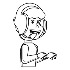 Obraz premium cartoon boy icon