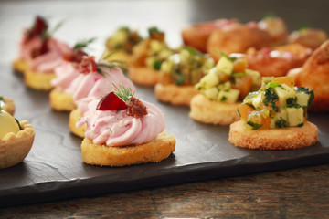 mixed canape selection platter