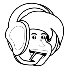 kawaii coffee maker and cookies over white