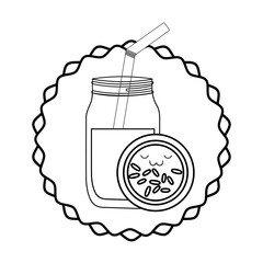 kawaii coffee maker and cookies over white