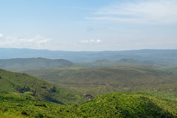 Panorama of mountains, Mount Ole Sekut, Kenya