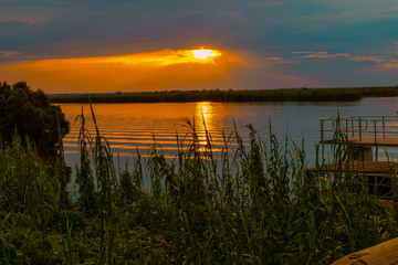 Sunset on Chobe River, Chobe National Park, Botswana