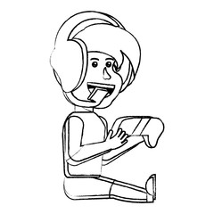 cartoon boy icon