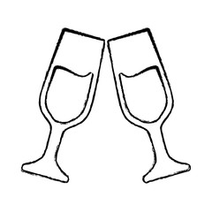 champagne glasses icon