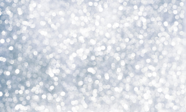 Beautiful abstract white and blue Bokeh Background