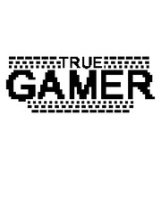 cool true gamer wahrer pixel 8 bit retro zocken spielen computer spaß konsole controller freak pad game spiel clipart