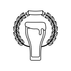 emblem with beer design