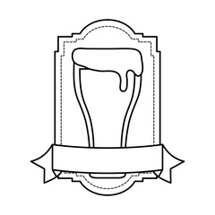 emblem with beer design