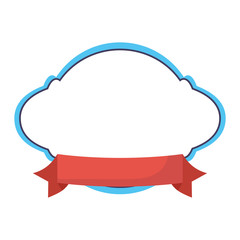 decorative frame and ribbon 