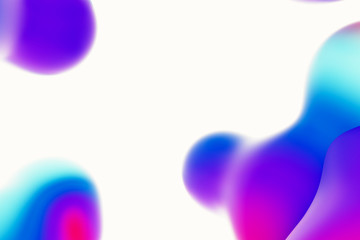 liquid 3d fluid paint. Abstract water 3d background. Colorful plastic or oil shapes. Modern hipster or retro style. Digital and macro purple concept.Abstract background.