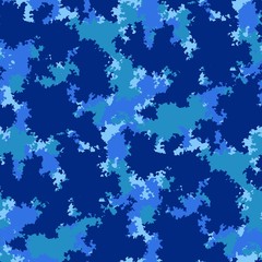 Color clouds seamless pattern vector seamless fashion camo design. Trendy camouflage fabric pattern.